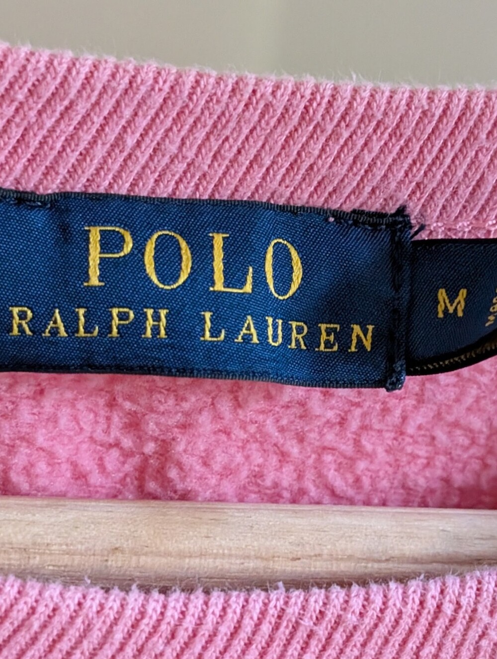 Vintage Polo by Ralph Lauren Embroidered Logo Crewneck Sweatshirt In Pink - Picture 5 of 5